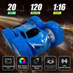 Coche de Acrobacias de Doble Cara 2.4G <span class=keywords><strong>para</strong></span> Niños, Brazo Oscilante, Interacción Padres-Hijos, Material de Resina, 4 Ruedas, Uso en Interiores - Product Image 1