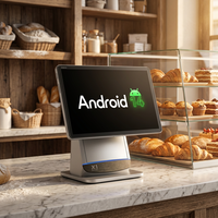 10,95-дюймовый сенсорный POS-терминал на Android: настольная моноблочная система для ресторанов и супермаркетов