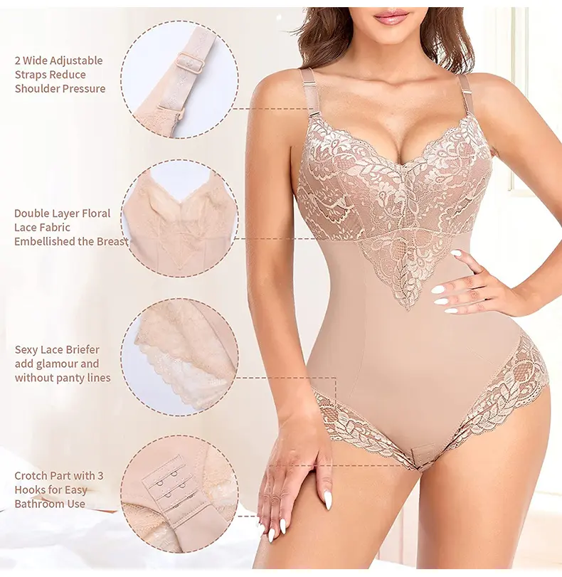 Addome Sexy da donna che stringe i glutei che sollevano la biancheria intima modellante del corpo corsetto di un pezzo traspirante stretto