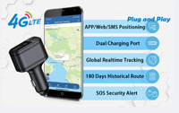 Localizador GPS para Vehículos Winnes TK818 4G con Cargador Inalámbrico para Encendedor de Cigarrillos y Seguimiento por Aplicación iOS y PC