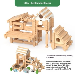 Bloques de Construcción Educativos Luban Mortise Tenon para Niños, Novedad 2025, Cabaña de Madera para Armar, Juguete de Regalo, <span class=keywords><strong>Color</strong></span> - Product Image 6
