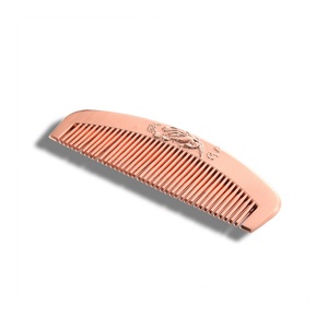 Hot Sale Custom Pocket Rose Gold Metal <b>Hair</b> <b>Comb</b> - Product Image 4
