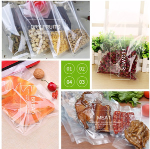 Saco a Vácuo Transparente Personalizado para Alimentos com 3 Lados e Fenda de Abertura Fácil, Embalagem Plástica Pequena para Armazenamento de Carne - Product Image 5
