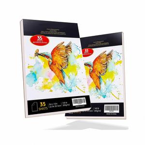 Bloc de Papel para Acuarela de 240 GSM, Libre de Ácido, de Alta Resistencia, 20 Hojas (Personalizable) - Product Image 1