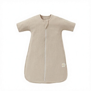 <span class=keywords><strong>Gigoteuse</strong></span> Bébé en <span class=keywords><strong>Gaze</strong></span> <span class=keywords><strong>de</strong></span> <span class=keywords><strong>Coton</strong></span> Pur avec Fermeture Éclair, Manches Longues, Couvre-Pieds, Sac <span class=keywords><strong>de</strong></span> Couchage Respirant Printemps-Automne pour Nouveau-né 0-15 Mois - Product Image 3