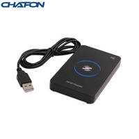 Lecteur RFID longue portée CHAFON 125 kHz avec interface USB, formats de sortie multiples, matériau plastique passif, plusieurs identifiants