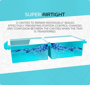 2 cup Extra lớn 500ml phần Cubes Silicone Tủ đông hầm nước sốt. Oven máy rửa chén súp <span class=keywords><strong>Ice</strong></span> <span class=keywords><strong>Cube</strong></span> Khay làm cho với nắp - Product Image 5