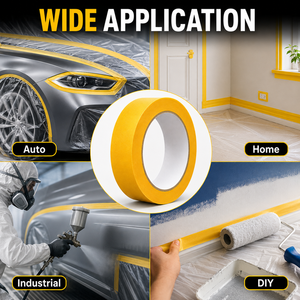 Nastro Adesivo Automobilistico Resistente alle Alte Temperature e ai Raggi UV per Verniciatura e Spruzzatura Auto Colori Personalizzati - Product Image 2