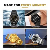 Montre pour homme SKMEI 2684 de luxe, mouvement à quartz, résistance à l'eau 3BAR, boîtier en acier inoxydable, vente en gros directe d'usine