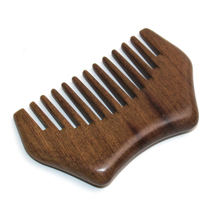Peines de madera de sándalo personalizados, peana, nogal, bambú, con logotipo - Product Image 2