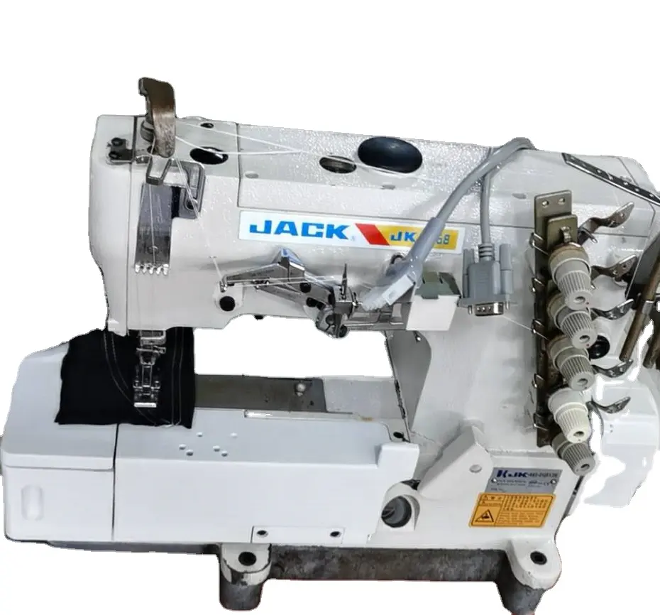 رخيصة الثمن عالية السرعة تستخدم الصين صنع جاك 500-01head مع جديد مباشرة محرك ماكينة خياطة تشابك جيد بيع