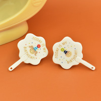 Mignon garçons filles carte d'anniversaire résine flatback cabochon pour bricolage scrapbooking maison de poupée miniature épingle à cheveux coque de téléphone décoration
