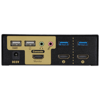 VCOM 4K HDMI KVM Display Switch 2 Input Hotkey untuk Keyboard Mouse Layar HD ke Kotak Pengalih Komputer Ganda