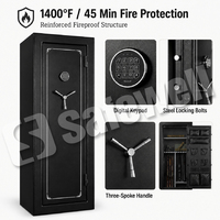 Caja Fuerte para Armas Safewell con Teclado Digital y Llave de Emergencia, Caja Fuerte Doméstica para Armas de Fuego, Almacenamiento Seguro de Documentos, Suministros para Proyectos