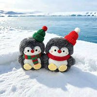 Porte-clés Pingouin en Peluche Dessin Animé Mignon, Pendentif de Sac à Dos, Breloque Décorative - Petit Cadeau pour Couples et Meilleurs Amis, Vente en Gros