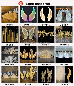 SMOOTH Large Fabric <b>Stand</b> Wedding Stage Background Decoration LED Swan <b>Backdrop</b> Arch - Product Image 6