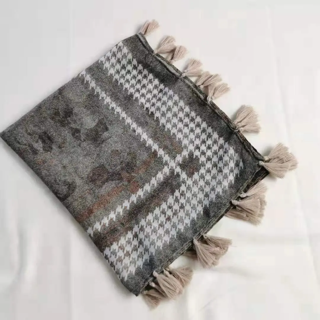 Cenrui Africa spécial conçu nouvelle fleur de coton imprimé numérique longue écharpe en Voile fil balinais foulards pour femmes