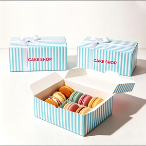 Boîte de présentation incurvée renforcée anti-graisse pour pâtisseries, gâteaux et beignets – <span class=keywords><strong>Livraison</strong></span> express en gros - Product Image 5