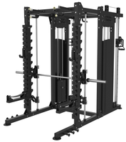 Machine Smith Commerciale Robuste Tout-en-un pour la Maison – Équipement de Gym Multifonctionnel avec Rack de Musculation et Système à Double Poulie