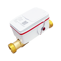 Compteur d'eau ultrasonique LoRaWAN DN25 IP68 4G/NB-IoT/RS485/Modbus avec sortie impulsionnelle, débitmètres numériques sans fil, matériau laiton OEM