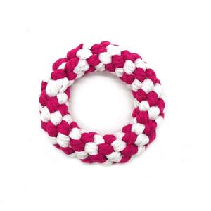 Juguetes Duraderos y Modernos Hechos a Mano para Perros, Donut de Cuerda de Algodón Tejida para Jugar - Product Image 3