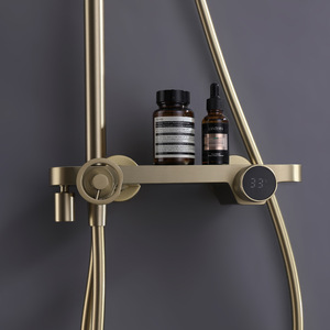 Austenite <b>Shower</b> Faucet YQ160010TY Digital Display Rotary Temperature <b>Control</b> Modern Luxury Bath Hardware Set - Product Image 1