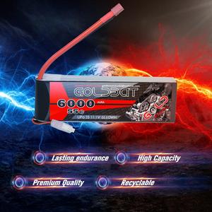 <strong>3</strong> S 11.1 v 6000 mAh 55C RC lipopatary lithium polymer battery RC car helicopter drone - Product Image 3