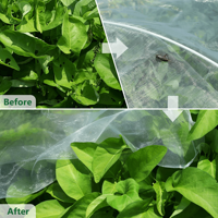 Filet de protection UV anti-insectes pour serres agricoles et jardins, idéal pour les légumes et les arbres
