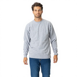 Sudadera de cuello redondo para hombre, mezcla de algodón y poliéster, ropa casual de invierno, proveedor mayorista de marca privada - Product Image 1