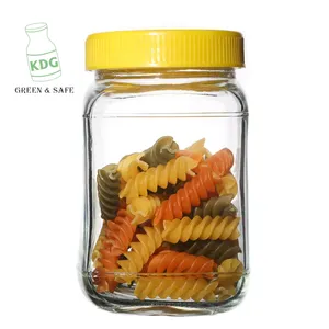 KDG Brand Custom wholesale popular transparent 300ml storage glass candy jar for honey