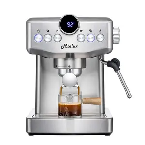 Barista Cafe Express-Kaffeemaschine italienischer Stil Heimbüro kommerzielle Verwendung halbautomatische Edelstahl-Espressomaschine