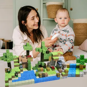 Blocs magnétiques My World - Construire mon monde magnétique, ensemble de jeux pour enfants de plus de 3 ans, filles - Product Image 2