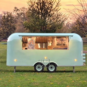 Stainless Steel Pizza Mobile Bar Truck Fully Equipped Restaurant Simple Design Cart Trailer - Product Image 1