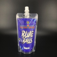 Pochettes souples transparentes de 8 oz avec bec verseur pour échantillons de vin et aliments, emballage plastique autoportant pour liquides