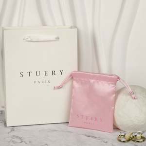 Sacs de shopping en papier kraft recyclé écologiques avec logo personnalisé et poignées torsadées de luxe pour l'emballage de vêtements/chaussures - Product Image 5