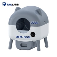 Bac à litière intelligent contrôlé par Wi-Fi, bac à litière fermé pour chat avec nettoyage automatique, nettoyage autonettoyant, accessoires pour animaux de compagnie adaptés aux chats