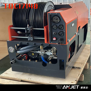 AMJET <span class=keywords><strong>Bon</strong></span> <span class=keywords><strong>rapport</strong></span> <span class=keywords><strong>qualité</strong></span>-<span class=keywords><strong>prix</strong></span> 4350psi 16gpm Refroidissement par air Refroidissement par jet d'eau haute pression Machine de nettoyage des égouts Nettoyeur de drains - Product Image 5