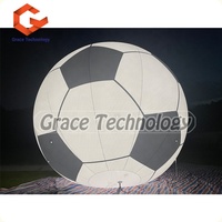 Modèle de ballon de football gonflable pour événement publicitaire/ événement de football, ballon gonflable en PVC, ballon de football géant