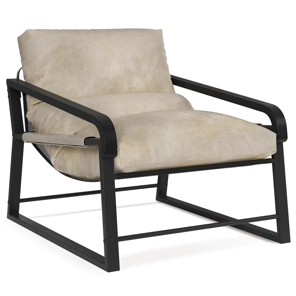 Comfortabele Aluminium Houten Beige Arm Modern Chaise Lounge Stoel Indoor Fauteuils Voor Woonkamer