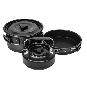 Moderne Outdoor Servies Pot Set Camping Kookgerei Voor Wandelen Picknick Reizen & Toeristische Gerechten Benodigdheden