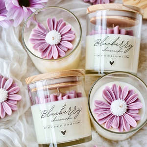 Lilin Aromaterapi Kedelai Alami Kreatif Bentuk Bunga Peony Daisy Unik dan Baru, Hadiah Mewah dengan Tutup, Aroma Kustom Pribadi - Product Image 3