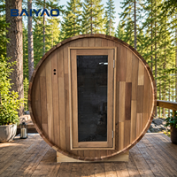 Sauna extérieur personnalisé exclusif pour 8 à 10 personnes, en bois de cèdre rouge canadien sans nœuds, sauna traditionnel, directement de l'usine