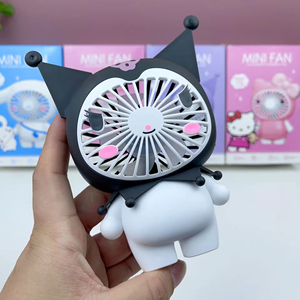 Hot Bán Kulomi Hk Mèo Cầm Tay Máy Tính Để Bàn <span class=keywords><strong>Fan</strong></span> Cho Trẻ Em Mùa Hè Làm Mát Kawaii Phim Hoạt Hình Sanrioed Xách Tay Nhỏ Quạt Điện - Product Image 3