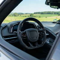 Volant chauffant en fibre de carbone forgée pour Dodge Challenger Charger SRT Hellcat Durango