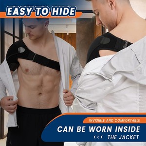 Verstelbare schouderbrace met drukkussen voor blessurepreventie, verstuikingen, pijn, tendinitis, <span class=keywords><strong>bursitis</strong></span>, schouderband - Product Image 3