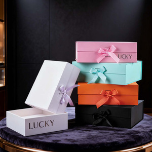 Custom Logo Luxury Magnetic Foldable <strong>Gift</strong> Packaging Box Magnetic Closure <strong>Cardboard</strong> Shoes Clothing Apparel Shipping <strong>Boxes</strong> - Product Image 2
