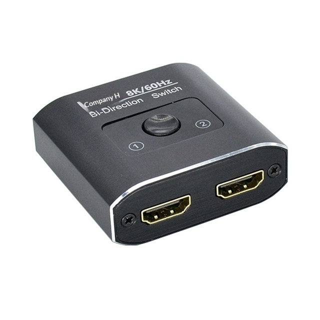 8K 60Hz HDMI 2.1 Bidirectional Switcher 2 in 1 Out /1 in 2 Out AB Switch 4K60Hz HDMI Splitter Selector for Monitor HDTV