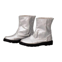 Bottes de sécurité ignifuges résistantes à la chaleur, anti-brûlure haute température, isolées en feuille d'aluminium, pour l'industrie pétrochimique