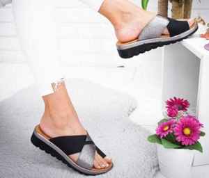 Gran oferta, verano 2024, sandalias y zapatillas de cuña de tacón medio, zapatos individuales de estilo europeo para mujer, Europa y América - Product Image 5