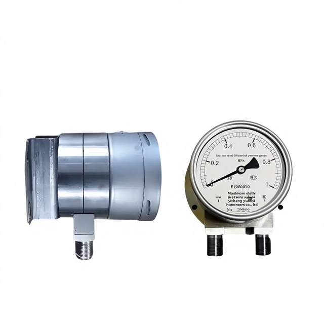 Pointing Type Micro Differential Pressure Gauge High Static Pressure Stainless Steel Yichang Instrument Factory Pressure Gauge